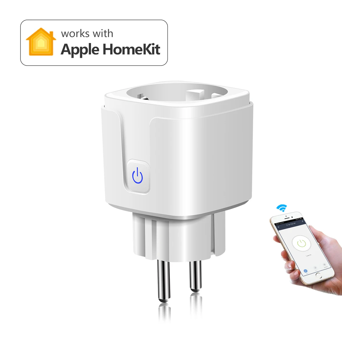 Smart WiFi Socket 10A Plug Smart Life App Remote Control Electric Wireless  Socket Home Appliance Compatable Apple Homekit Siri