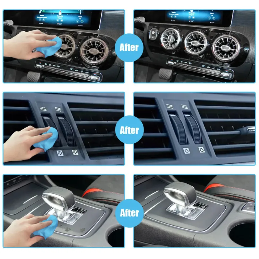 Car Cleaning Gel Auto Air Vent Interior Detail Removal Putty Cleaning Keyboard Cleaner Car Reusable Cleaning Gel Keyboard Cleaner Gel for Car
