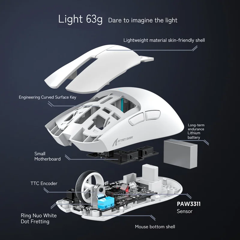 ماوس لاسلكي احترافي رياضي Paw3311