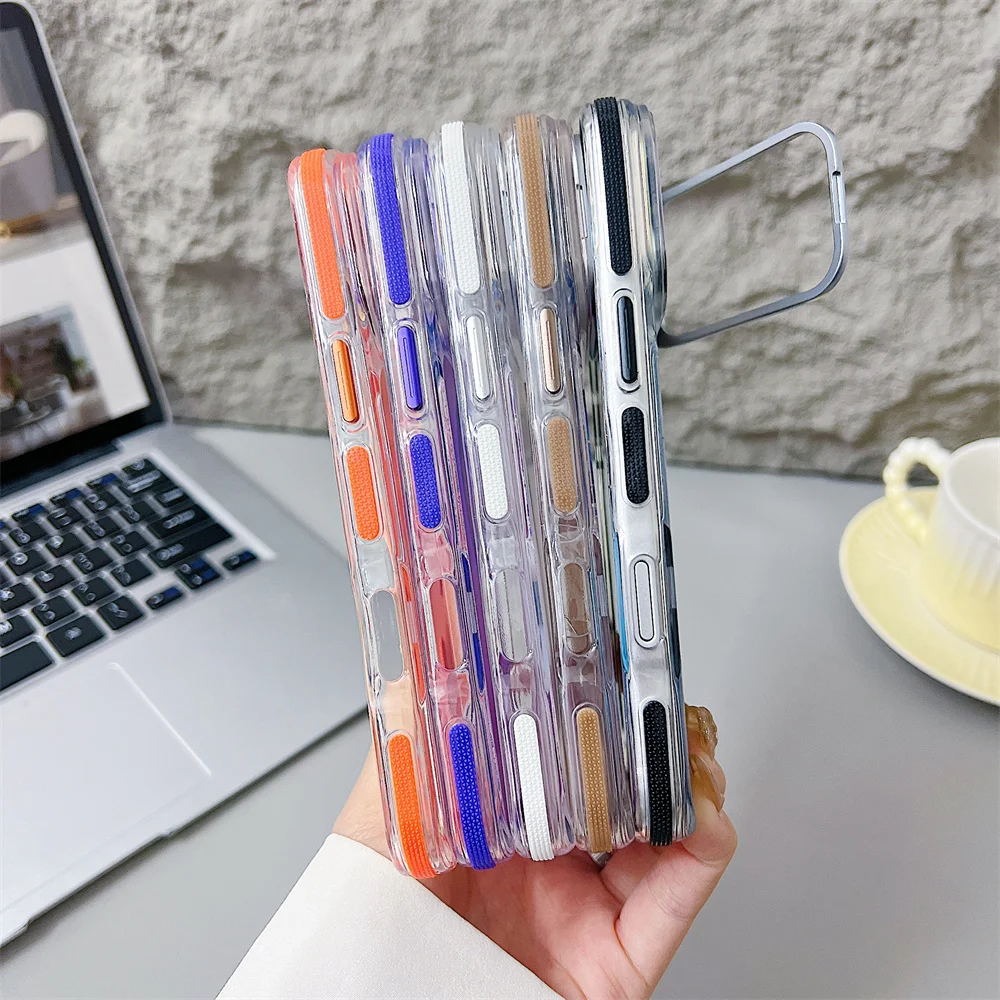 Magnetic Kickstand Phone Case With Lens Protection For Iphone_voghion.com