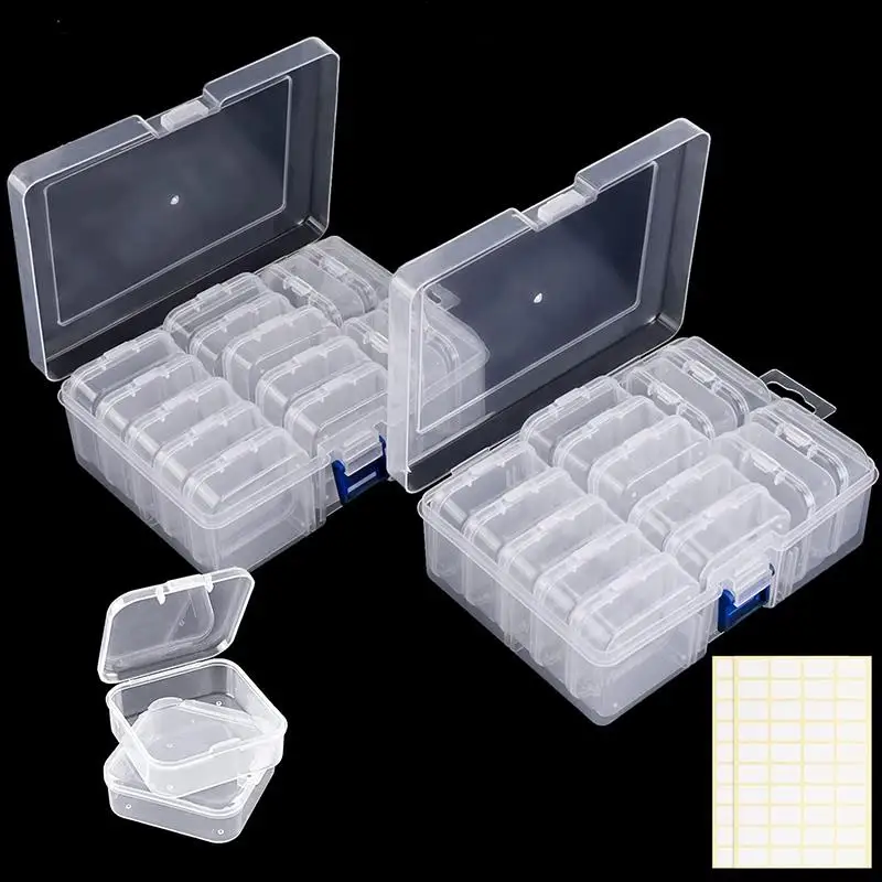 DIY Diamond Painting Embroidery Storage Box Set Nail Art Jewelry Rhinestone Mosaic Storage Container Multifunctional Box