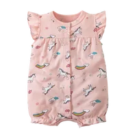 Summer Bodysuit for Newborn Baby Romper Boys Girls Clothes 100% Cotton Pure Baby Bodysuits Soft Short Sleeve Toddler Jumpsuit 3