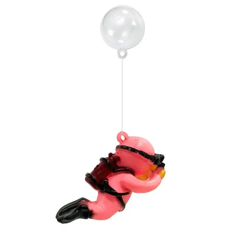 Decorazioni Galleggianti Per Acquario Lovely Diver Cartoon Fish Playmate Per Fish Tank Fat Diver Viewing Floating Pendant Fish Tank
