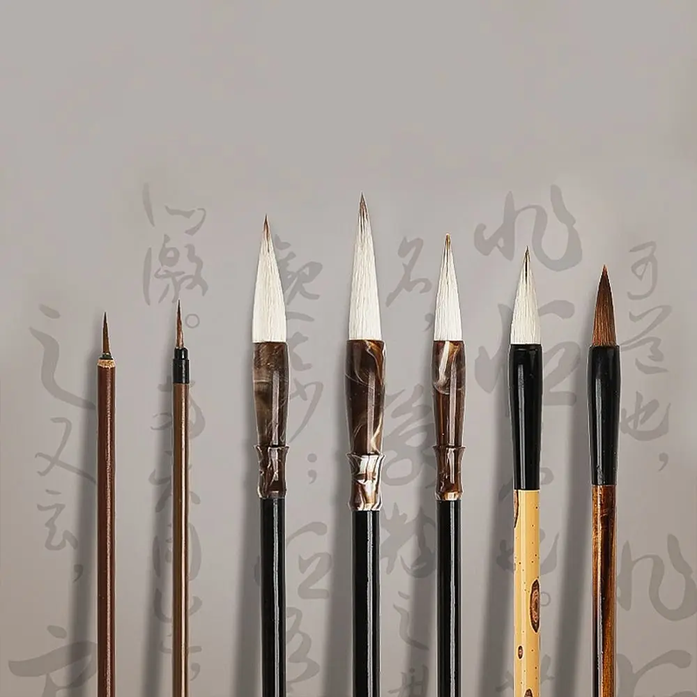 

Oil Watercolor Chinese Calligraphy Brush Wolf Hair Oil Painting Art Paint Brush Wood Scriptures Writing Brush Artist
