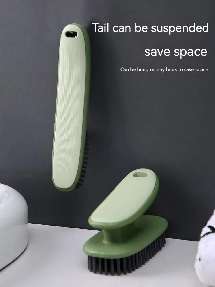 Cleaning Brush 2pc Soft Bristled Long Handle Shoe Brush Clothes Shoe Clothing Board Household Cleaning Tool