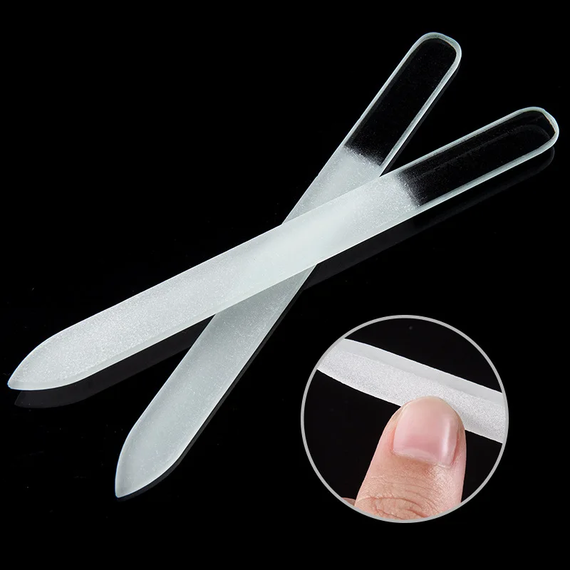 

Nail Art Files Clear Crystal Glass File Professional Durable Buffing Sanding Tips Manicure Tools Portable Manicure Tools Salon