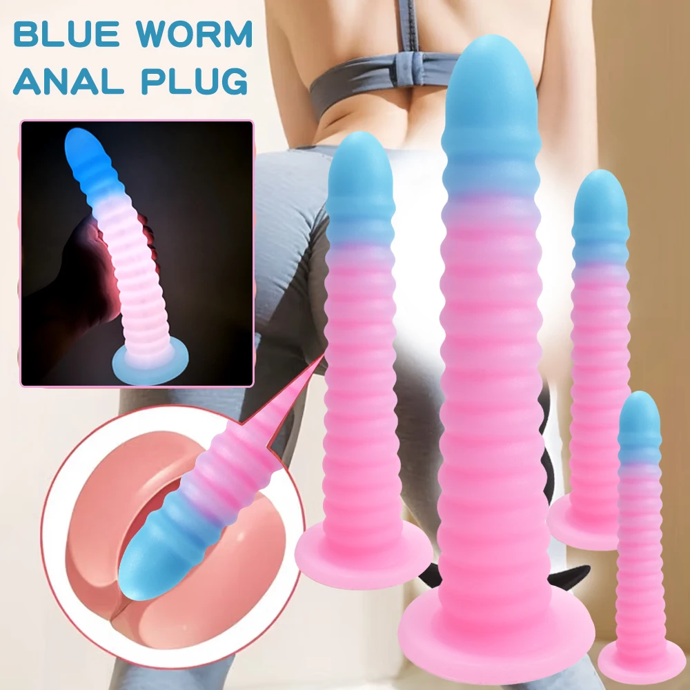 Liquid silicone anal plug oversized threaded anal plug female sex toy male homosexual toy male female sex toy anal sex toy