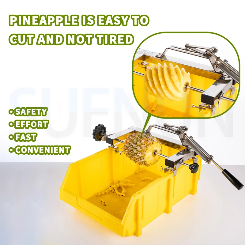 Commercial Pineapple Peeling Machine Stainless Steel Manual-automatic Pineapple Knife Fruit Peeler Pineapple Eye Remove Tool 4