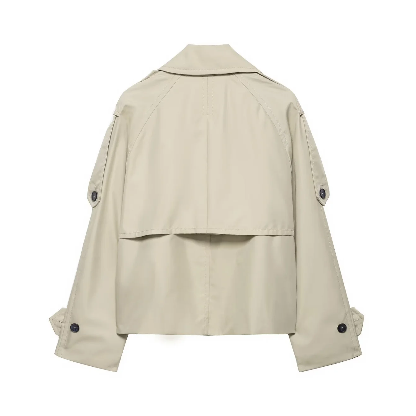 Women Double Breasted Windbreaker Coat Autumn Winter Long Sleeve Water Repellent Trench Coat Female Short Jackets Streetwear