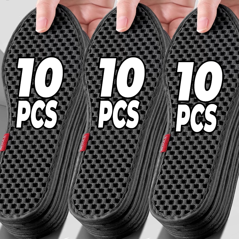 2/10pcs Bamboo Insoles Deodorant Insoles Mesh Breathable Absorb-Sweat Shoe Pad Running Sport Insert Light Weight Cushion for Men