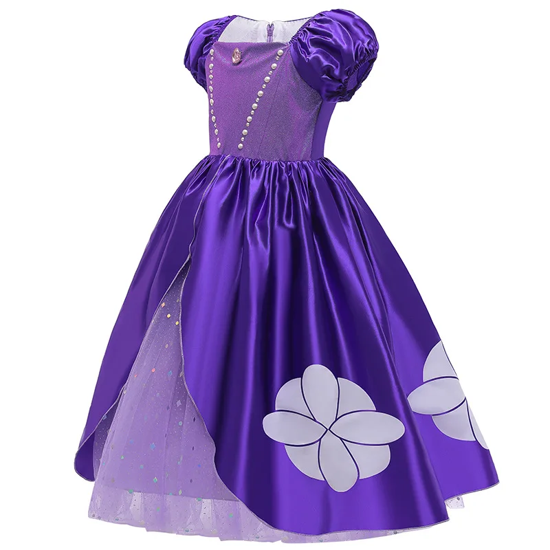 Vestido De Princesa Sofia Para Cosplay, Fantasia Infantil De Luxo Com  Lantejoulas, Vestido Em Camadas De Luxo, Para Carnaval, Festa De Dia Das  Bruxas - Trajes De Cosplay - AliExpress