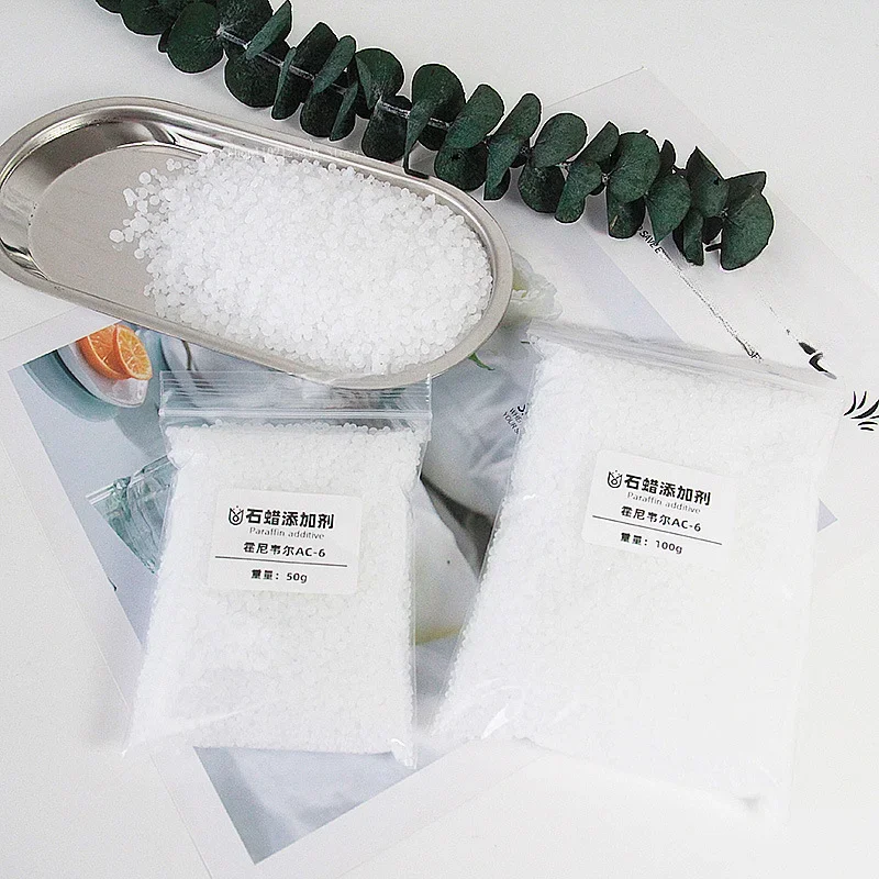 Paraffin Wax Additive AC6 Handmade DIY Improv Strength and Cracking Resistance Scented Candle Production Auxiliary Material 100g