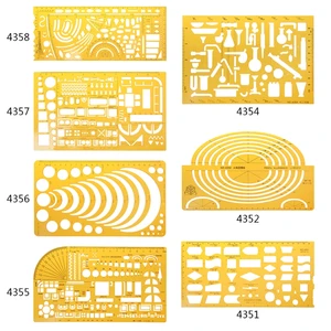 2022 New Hot Professional Universal Furniture Construction Architect Template Ruler 1:100