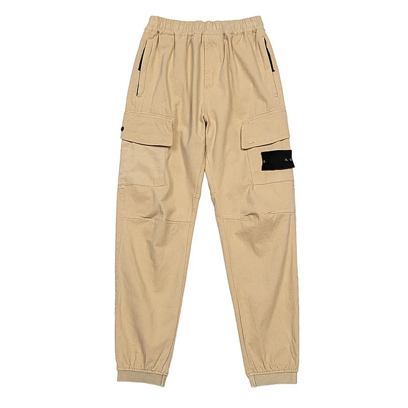 Men's Multi Pockets Cargo Pants Aautumn Winter Thicken Loose Jogger Trousers Washed Casual Pants Male 5