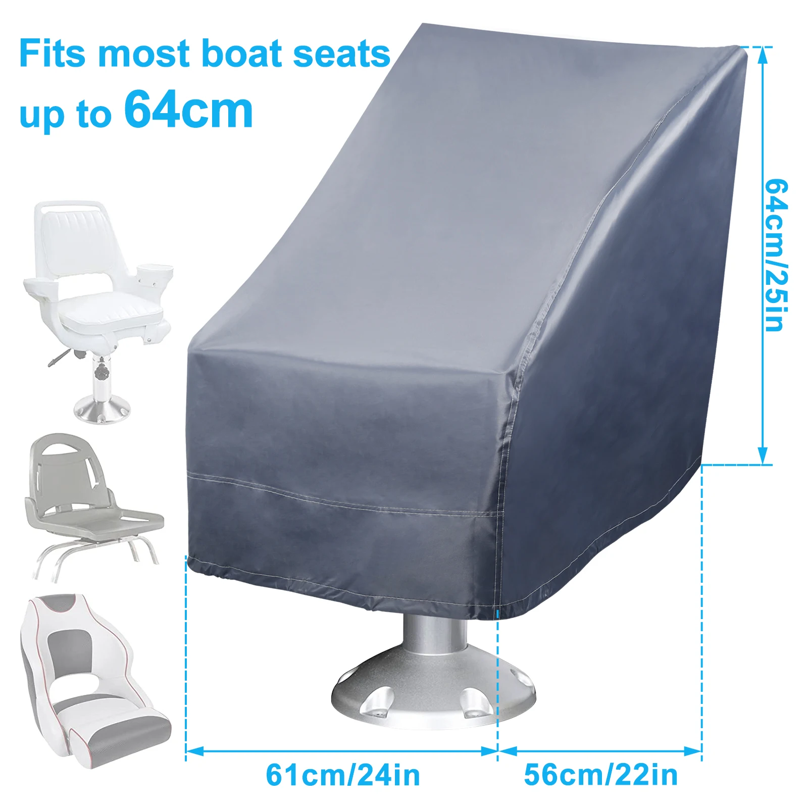 Chair Seat Cover Boat Seat Cover Waterproof Oxford Cloth Boat Seat Protective Covers Heavy-Duty Pontoon Chair Protective Covers Foldable Pontoon