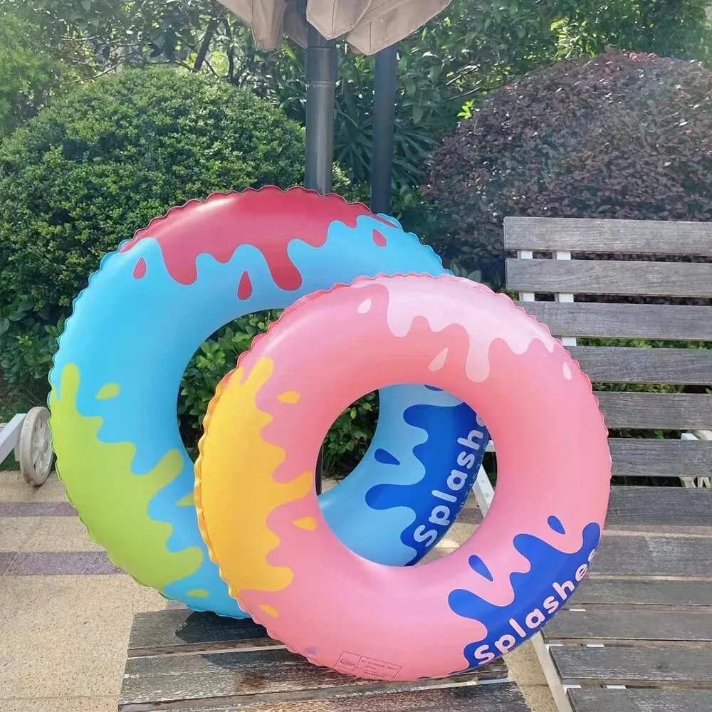 Swimming Toys Splash Ink Style Inflatable PVC Swim Ring