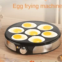 220V Professional Crepe Maker with 7 holes  Egg Burgers Crepes and Omelettes Baking Pan Perfect for Breakfast 1