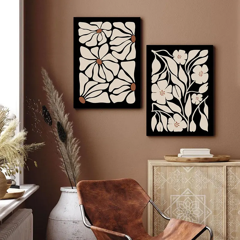 Abstract Floral Design Canvas Painting 3