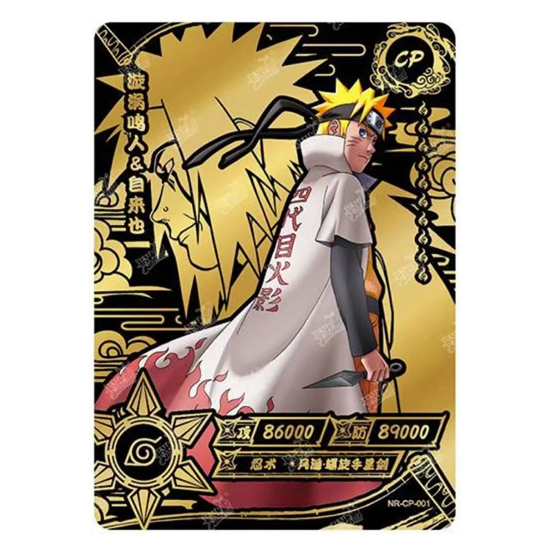 Collectible Cards Anime Cards Anime Trading Cards Kayou CP Card 1~10 Series Naruto Hatake Kakashi Namikaze Minato Christmas Birthday Gift Game Toys Rare Bronzing Collection Card