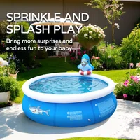 3DRound forme écart ancienne plus épaisse piscine gonflable ménage enfants seau de natation adulte famille grande piscine de couchage 4