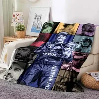3D-CHECO PEREZ FOR THE Pattern Throw Blanket Star Art Flannel Thin Blanket Portable Home Travel Office Lunch Break Blanket 2