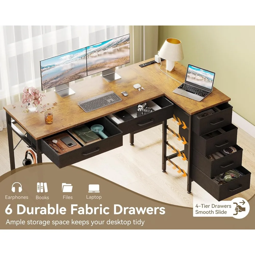 50" L-Shaped Kids Study Desk 4