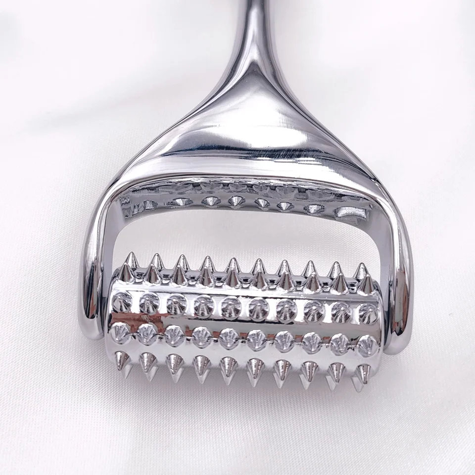 

Private Label Beauty Face Roller Metal Handled Body Massager Skin Lifting Metal Face Roller