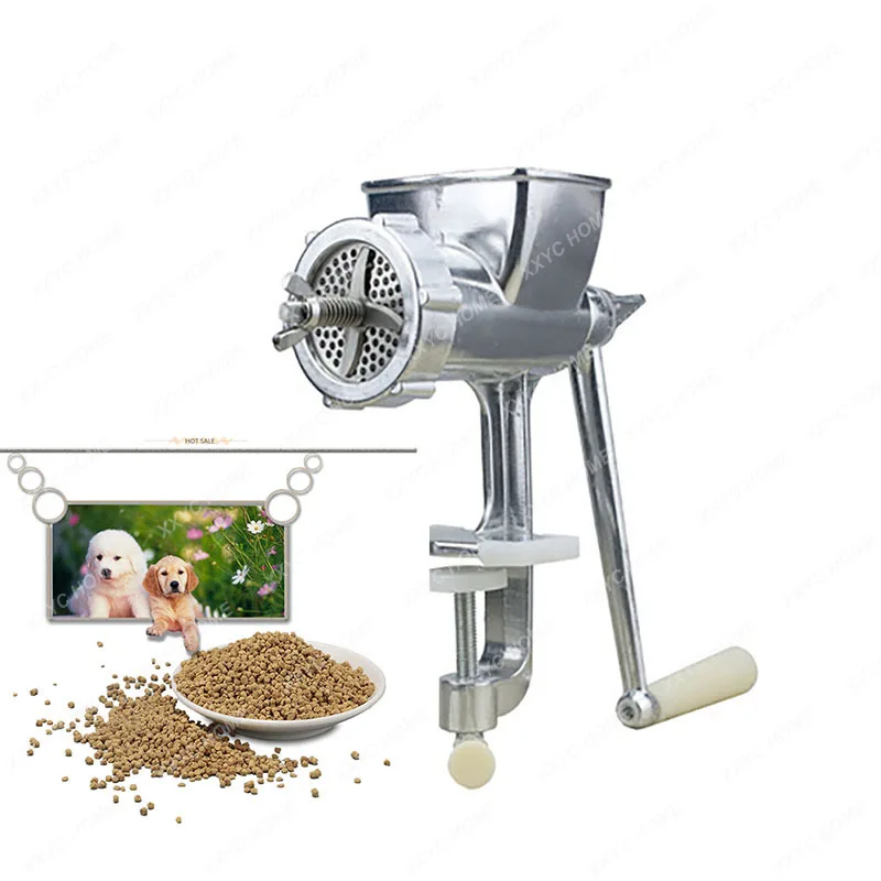 

Feed Pellet Making Machine Manual Feed Extruder Processing Tool Household Small Manual Fish, Poultry and Rabbit,Bird