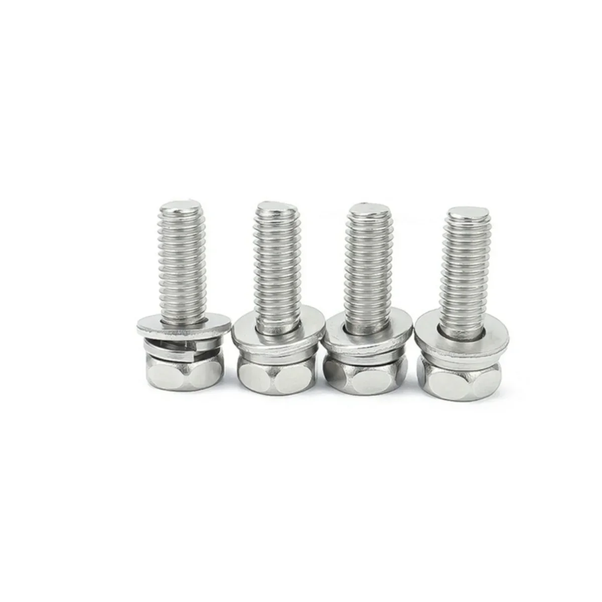 

316 Stainless Steel External Hexagonal Triple Combination Phillips Screw / Recessed Combination Fastener M3M4M5M8M10