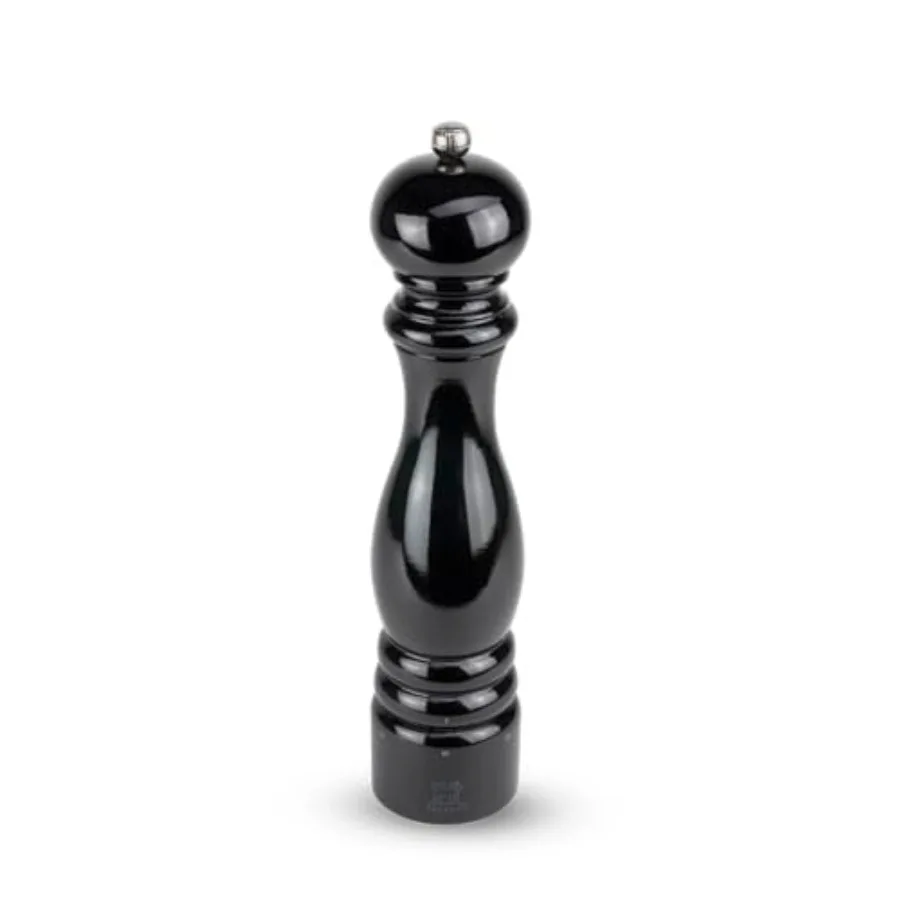 u'Select manual pepper mill made of wood with a black lacquer finish 30 cm