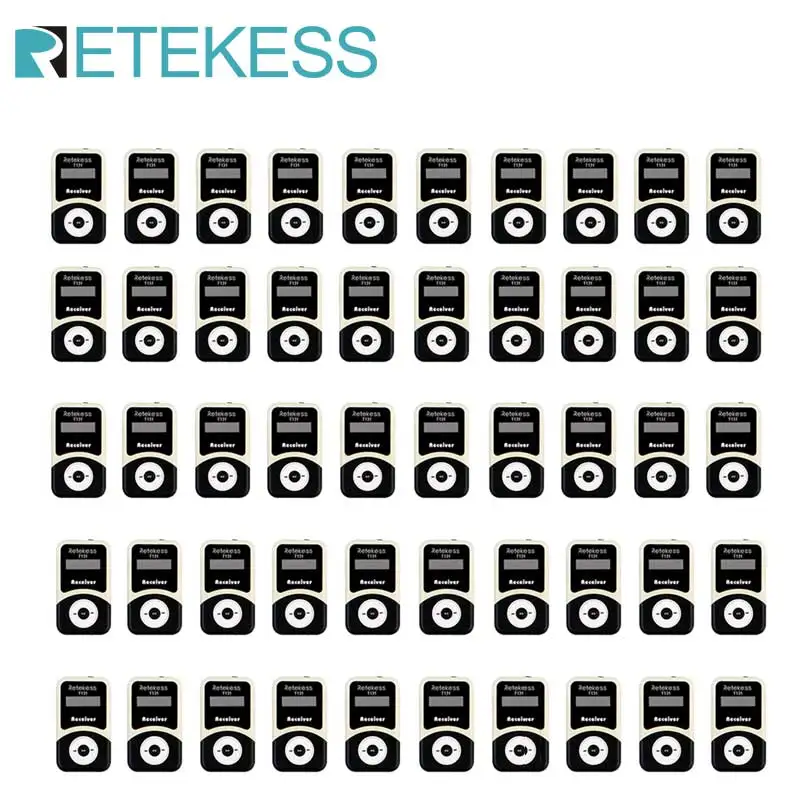 RETEKESS 무선 투어 가이드 시스템 세트, 투어 가이드 수신기, 교회 회의 훈련 통역 시스템, T131
