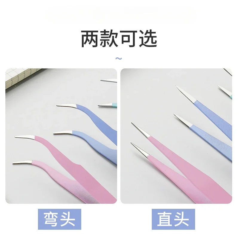 Anti-static Elbow and Straight Stainless Steel Tweezers 2Pcs/set Cake Mold Sugarcraft Tool for Kitchen Bake ware Decoration stainless steel tweezers cake decoration cake decorations baking decorations cake bakeware cake decorating tools baking supply