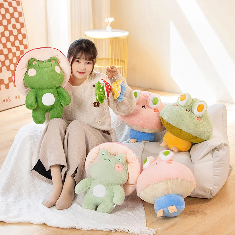 thumbnail image 2 of Doindute Wine Red Plush Frog Stuffed Animal – 8.5 Inch, Soft Cuddly Toy For Kids & Gifts 2 of 13