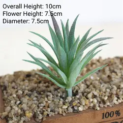 Verdant Flocked Artificial Succulents for Home and Garden Decor (Mini Ling Jiao Cao)