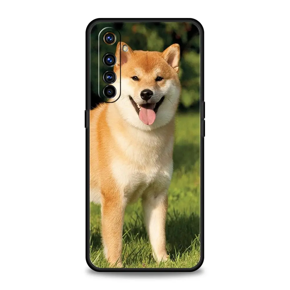 Shiba Inu Dog Design Soft Black Phone Case