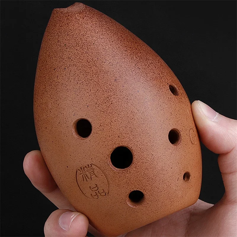 Professional Tao Xun Hand Polished Fired Ceramic Xun 8 Holes Ocarina Antique Clay Musical Instrument Children Beginner