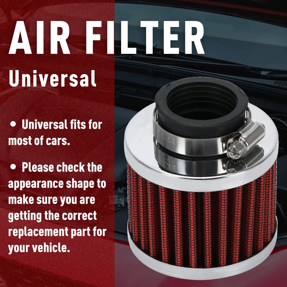 VR-Auto Air filter height 85MM, Neck ID:35mm Car Cone Cold Air Intake Filter Turbo Vent Crankcase Breather VR-AIT22