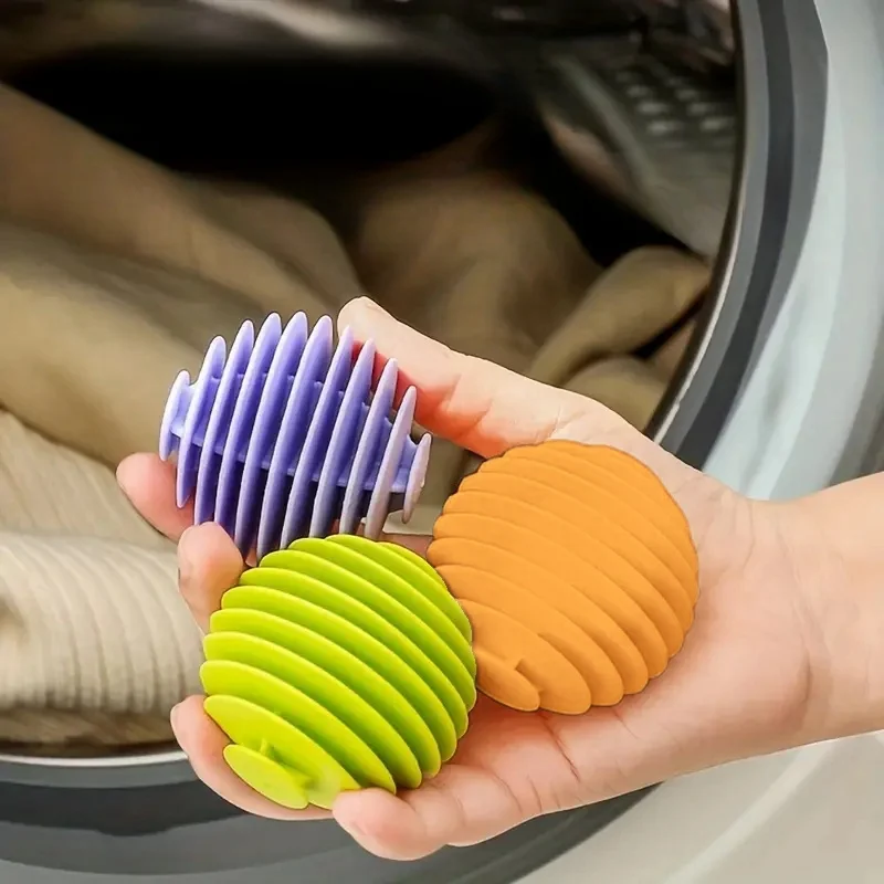 6 Reusable Anti-tangling Laundry Balls Wrinkle Remove
