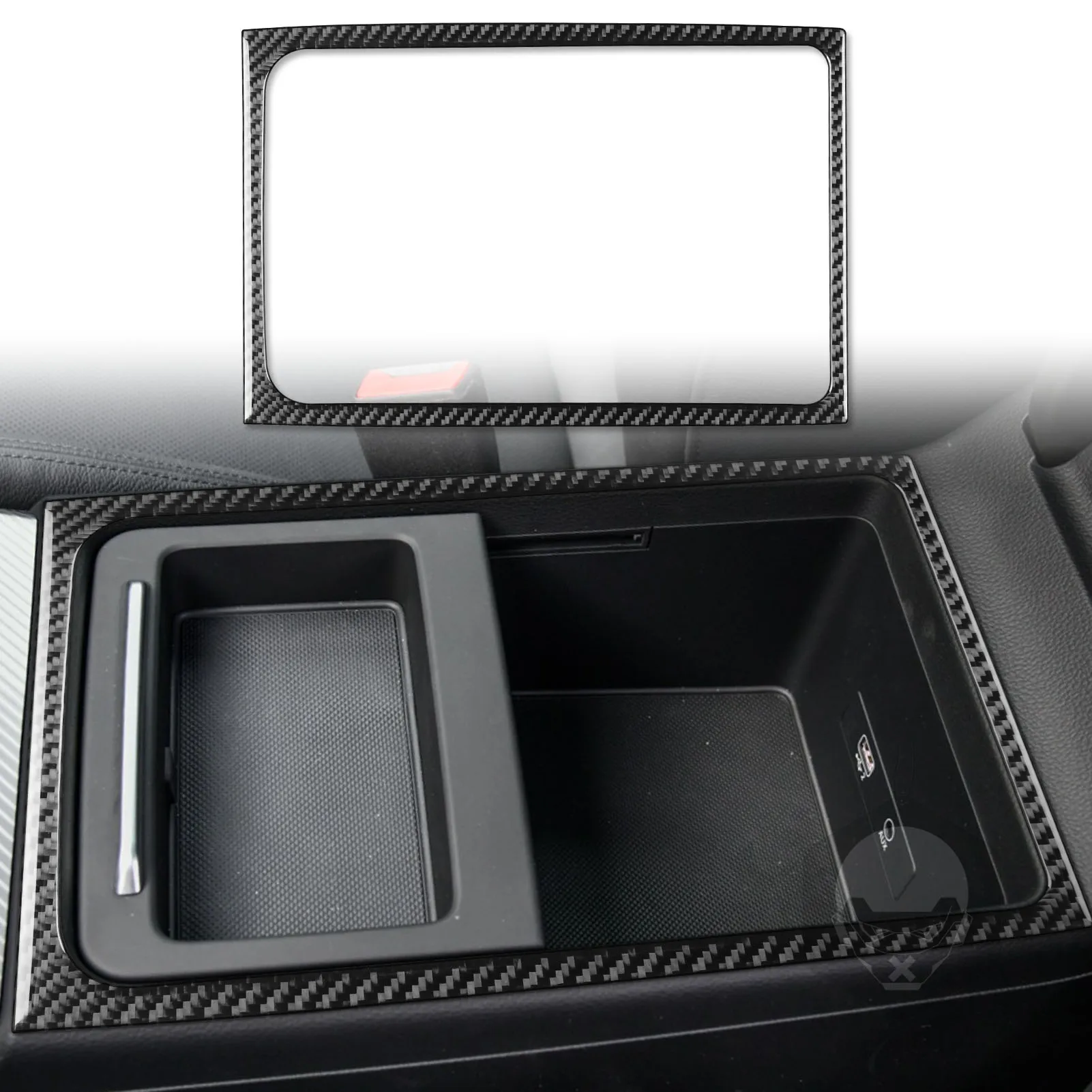 

Подлокотник, рамка, декоративная крышка, наклейка, аксессуары для интерьера автомобиля, углеродное волокно для Audi Q5L 2018 2019 2020 2021 2022