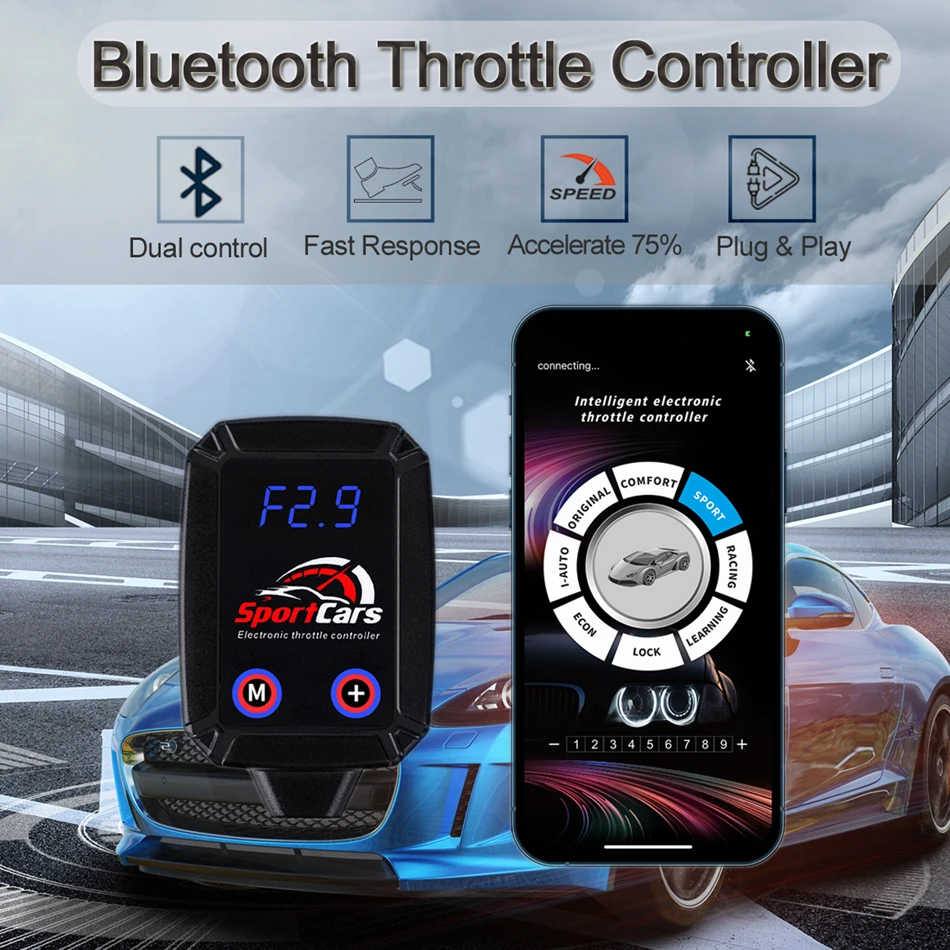 DODGE 듀랑고 2007 + 앱 + 디스플레이 스크린 듀얼 컨트롤 지능형 전자 스로틀 컨트롤러