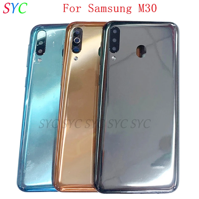 

Rear Door Battery Cover Housing Case For Samsung M30 M305 Back Cover with Camera Lens Logo Repair Parts