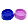 Solid Color Pet Bowl Plastic Dog Bowl Cat Round Single Bowl Thickened Eco-Friendly Dog 사발 Pet Supplies Dog Accessories 4