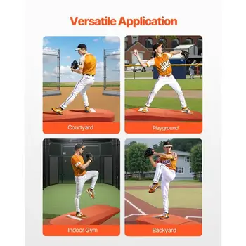 127 Inch Portable Pitching Mound Baseball Softball Outdoor Training Pitcher Aid 5