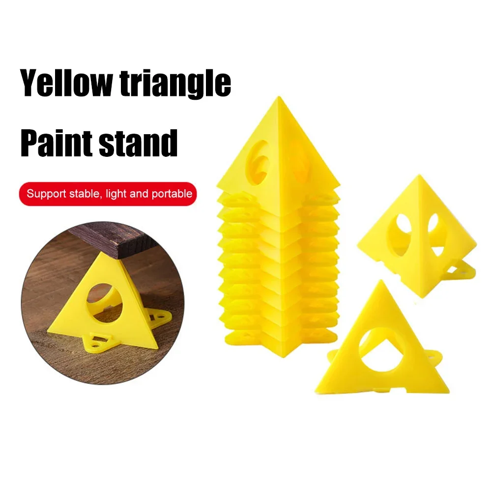Mini Paint Stands Tool Triangle Paint Pads Feet for Woodworking Carpenter Woodworking Accessories woodworking hand tools wood trimming tool 16pcs