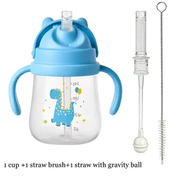 Toddler Training Cup with Double Handles (Blue set)