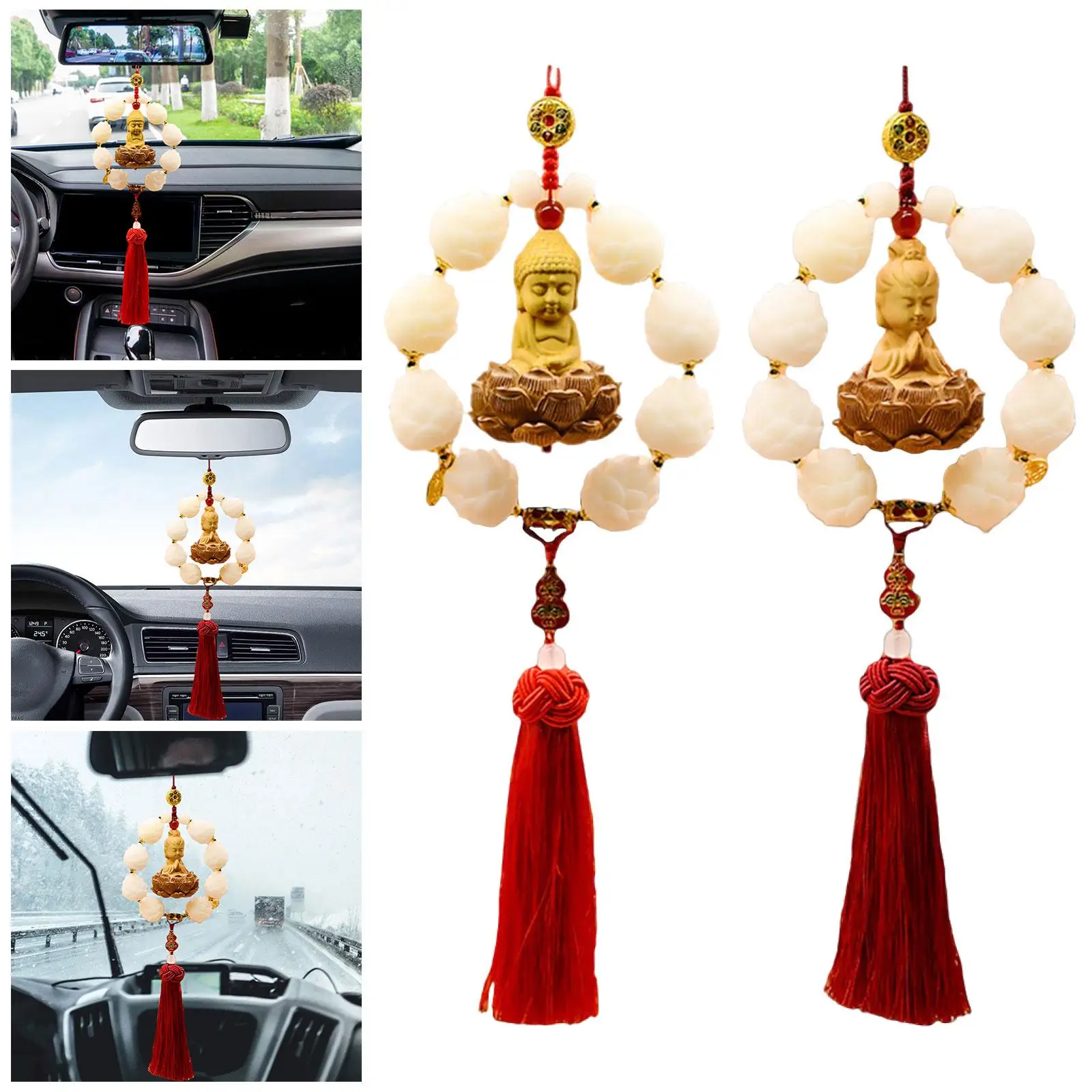 Car Rearview Mirror Pendant Charm Gift Ornament Versatile Car Accessories