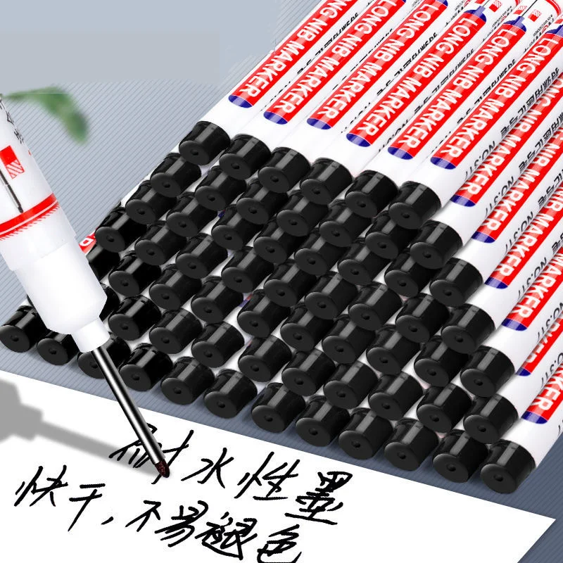 30/20mm Long Head White Deep Marker Fine Tip Mouth Permanent Wooden Brushwork Ceramic Tile Marker Pen Lengthen Punching 8/5pcs