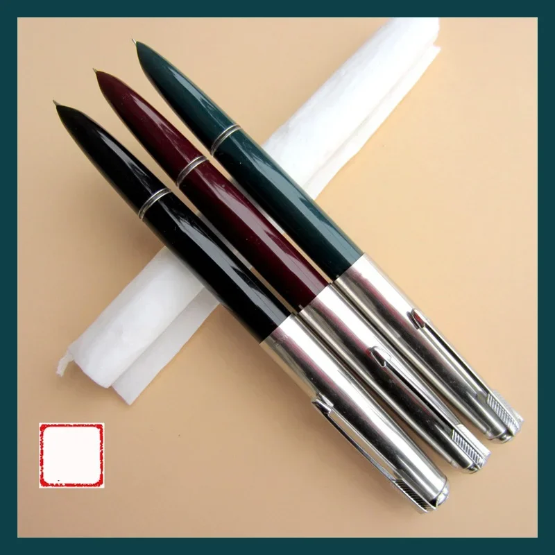 10pcs/lot Hero 616 0.5mm Iridium Nib Steel Fountain Pen with Length 13.4cm Mix Colors Pens Free Shipping 2