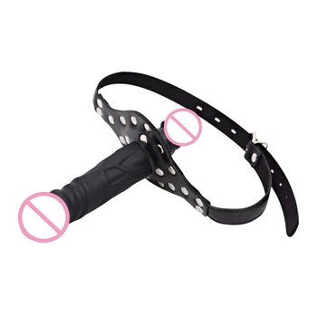 Blowjob Deep Throat Double Penetration Dildo Sex Toys for Mouth Gag Penis Mouth Ball Butt Plug Lesbian SM Bondage Adult Sex Shop 2