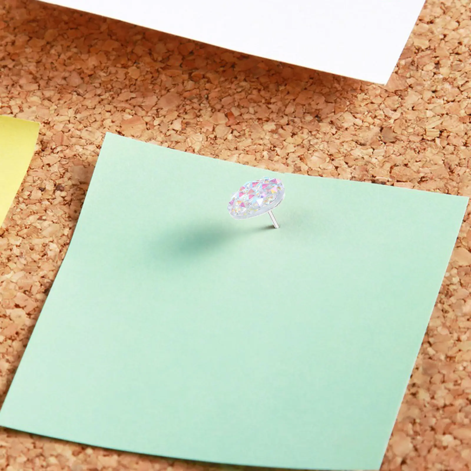 50개입 미적 감각의 라인스톤 써머핀, 레진 장 푸시핀, 게시판, 코르크보드, 벽, 사무실 책상, 지도 액세서리용